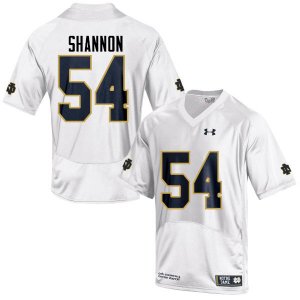 Notre Dame Fighting Irish Men's John Shannon #54 White Under Armour Authentic Stitched College NCAA Football Jersey SOX3299EX